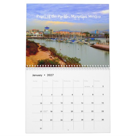 Steenkool van de Grote Mazatlan 2013 Kalender (Jan 2027)