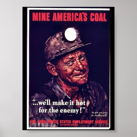 Steenkool van mijn Amerika Poster (Voorkant)