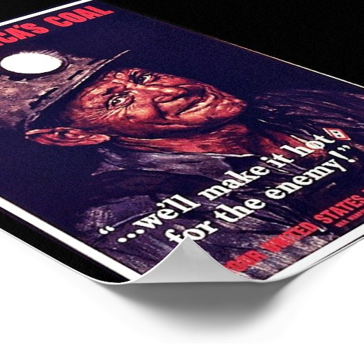 Steenkool van mijn Amerika Poster (Hoek)