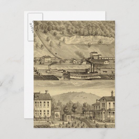 Steenkool van O'Neil and Company Briefkaart (Voorkant / Achterkant)