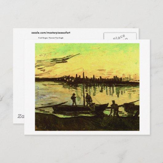 Steenkool, Vincent Van Gogh Briefkaart (Voorkant / Achterkant)