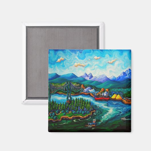 steenkoolhaven magneet (Voorkant / Achterkant)