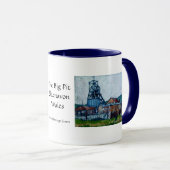 Steenkoolmijn "Big Pit", Blaenavon Wales Mok (Voorkant rechts)