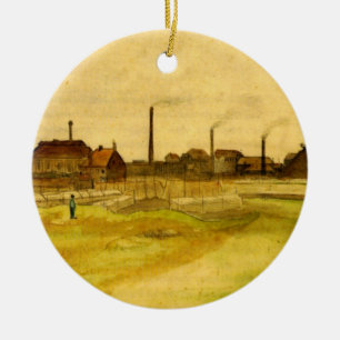 Steenkoolmijn in de Borinage door Vincent van Gogh Keramisch Ornament