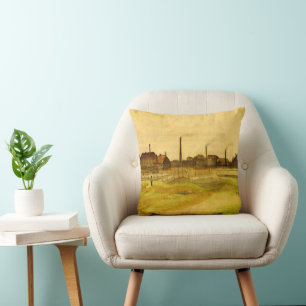 Steenkoolmijn in de Borinage door Vincent van Gogh Kussen