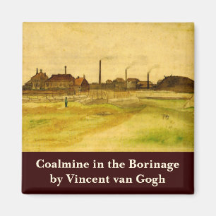 Steenkoolmijn in de Borinage door Vincent van Gogh Magneet