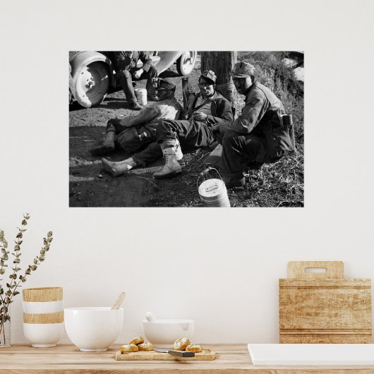 Steenkoolmijnen, 1935 poster (Keuken)