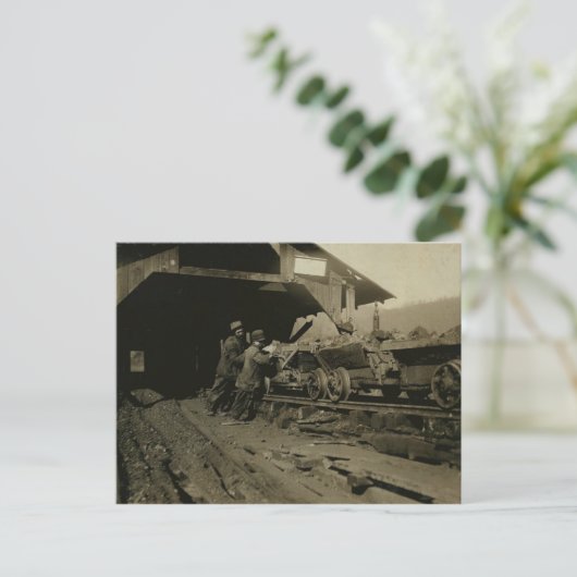 Steenkoolmijnen Briefkaart (Staand voorkant)