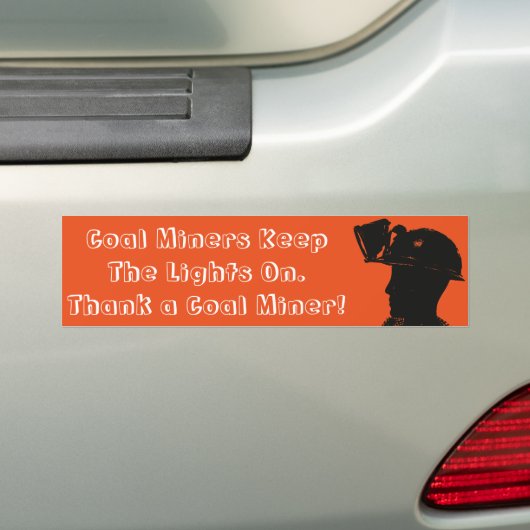 Steenkoolmijnen houden het licht op de sticker (Op auto)