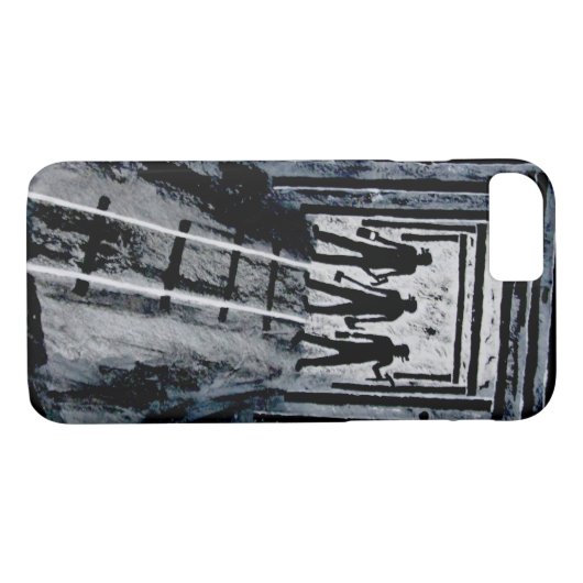 Steenkoolmijnen op het werk Case-Mate iPhone case (Achterkant (Horizontaal))