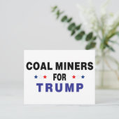 Steenkoolmijnen voor Trump Briefkaart (Staand voorkant)