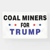 Steenkoolmijnen voor Trump Spandoek (Horizontaal)