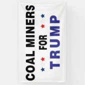 Steenkoolmijnen voor Trump Spandoek (Verticaal)
