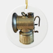 Steenkoolmijners Carbide Lamp Keramisch Ornament (Voorkant)