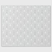 Steenkoolmijnwerker op grijs inpakpapier (Vlak)