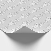 Steenkoolmijnwerker op grijs inpakpapier (Hoek)