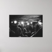 Steenkoolmijnwerkers Deep Underground 1960 Canvas Afdruk (Voorkant)