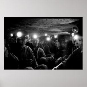 Steenkoolmijnwerkers Deep Underground 1960 Poster