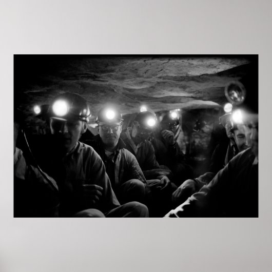 Steenkoolmijnwerkers Deep Underground 1960 Poster (Voorkant)