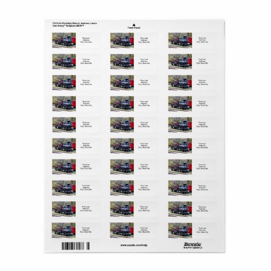 Steenkoolmotortrein Etiket (Full Sheet)