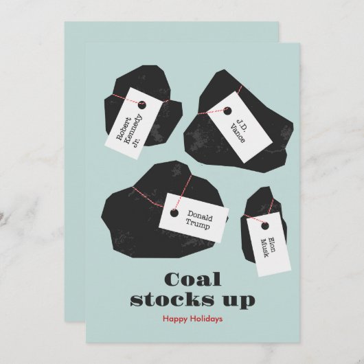 Steenkoolpomp Feestdagenkaart (Voorkant / Achterkant)