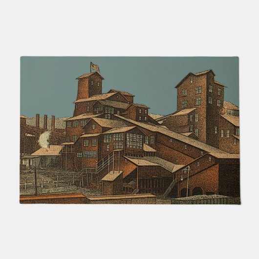 Steenkoolsteenkolenmijnbouw mijnbouwkunst deurmat (Voorkant)