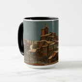 Steenkoolsteenkolenmijnbouw mijnbouwkunst mok (Voorkant links)