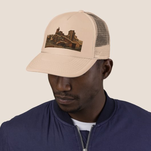 Steenkoolsteenkolenmijnbouw mijnbouwkunst trucker pet (In situ)