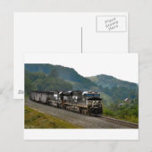 Steenkooltrein Briefkaart (Voorkant / Achterkant)