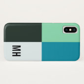  steenkoolvis Blauwgroen blauwe turquoise Case-Mate iPhone Case (Achterkant (horizontaal))