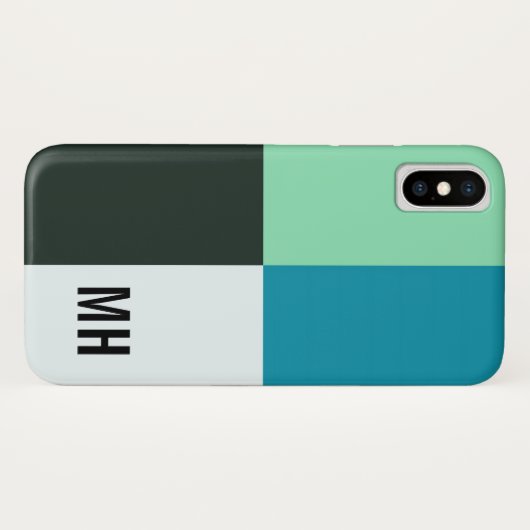  steenkoolvis Blauwgroen blauwe turquoise Case-Mate iPhone Case (Achterkant (horizontaal))