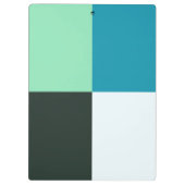 steenkoolvis Blauwgroen blauwe turquoise Klembord (Achterkant)