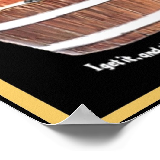 Steenkoolzeep van rechts poster (Hoek)