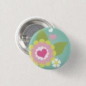 Steenkorenbloem Ronde Button 3,2 Cm (Voorkant /achterkant)