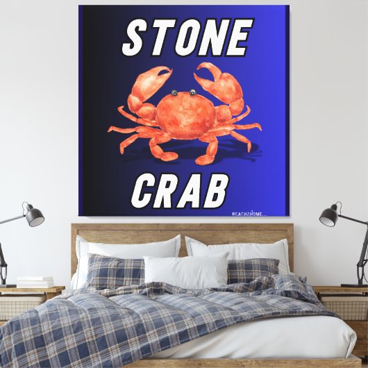 steenkrab canvas afdruk (Insitu (Slaapkamer))