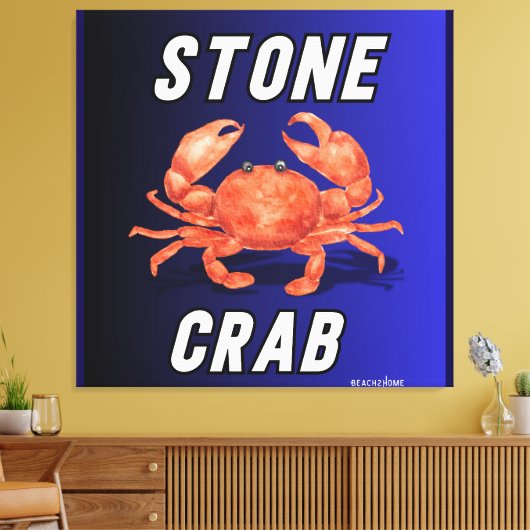 steenkrab canvas afdruk (Insitu (Woonkamer))