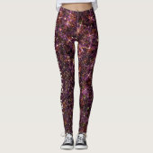 Steenkwarts subatomaire galaxie Glitter CUSTOM Leggings (Voorkant)