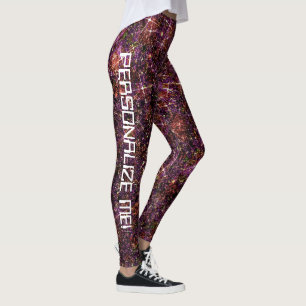 Steenkwarts subatomaire galaxie Glitter CUSTOM Leggings