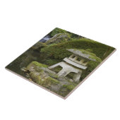 Steenlantaarn en hemelvaardige Herfsten Tegeltje (Zijkant)