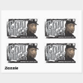 STEENMIJN RECHTHOEKIGE STICKER (Vel)