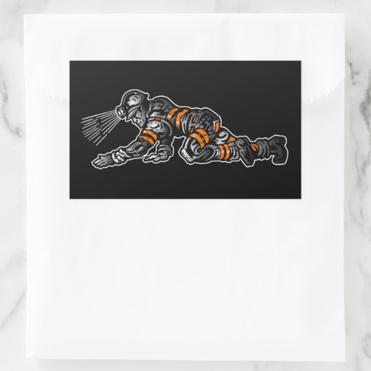 STEENMIJN RECHTHOEKIGE STICKER (Tas)