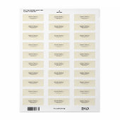 Steenmuur Elegant Modern Trendy Minimalist Etiket (Full Sheet)