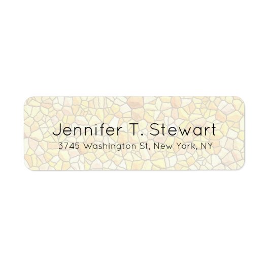 Steenmuur Trendy Chique Modern Professioneel Elega Etiket (Voorkant)