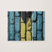 Steenmuurvlag van de Bahama's Legpuzzel (Horizontaal)