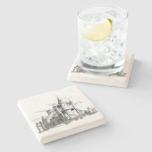 SteenOnderzetter - Alcazar Stenen Onderzetter (Zijkant)