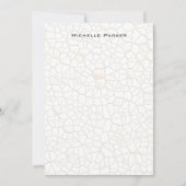 Steenontwerp Professioneel Duidelijk Minimalistisc Notitiekaartje (Voorkant)