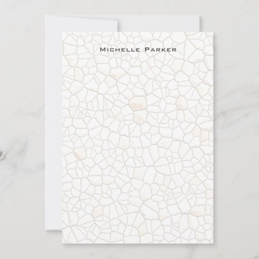 Steenontwerp Professioneel Duidelijk Minimalistisc Notitiekaartje (Voorkant)