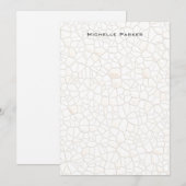 Steenontwerp Professioneel Duidelijk Minimalistisc Notitiekaartje (Voorkant / Achterkant)