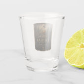 Steenpatrijs ,Kunst Shot Glas (Achterkant)