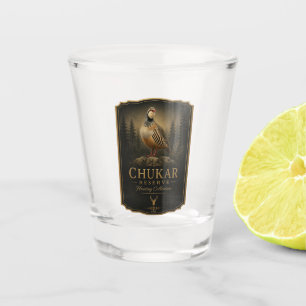 Steenpatrijs ,Kunst Shot Glas